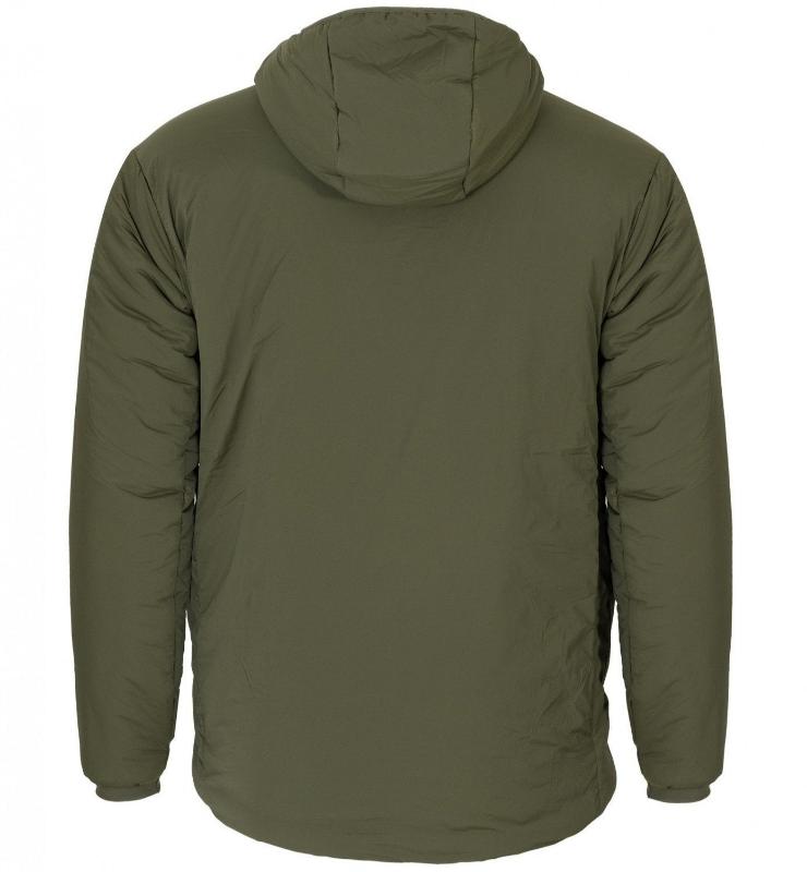 Buckle Olive Mixed good Fabric Hooded Jacket