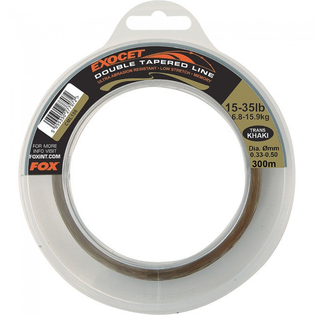 Fox Exocet Double Tapered Line Trans Khaki – Bankside Tackle