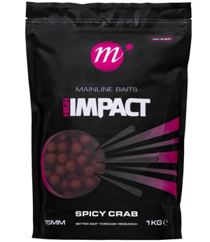 Mainline Baits Hi Impact Shelf Life Boilies Spicy Crab