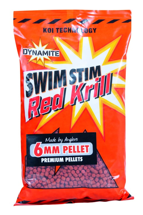 Dynamite Baits Swim Stim Red Krill Carp Pellets