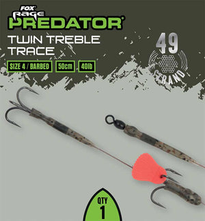 Fox Rage Predator Twin Treble Trace