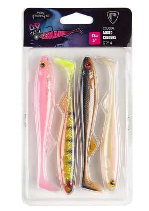 Fox Rage Slick Shad Mixed UV Colour Pack