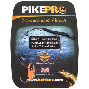PikePro Single Treble Semi Barbed Traces
