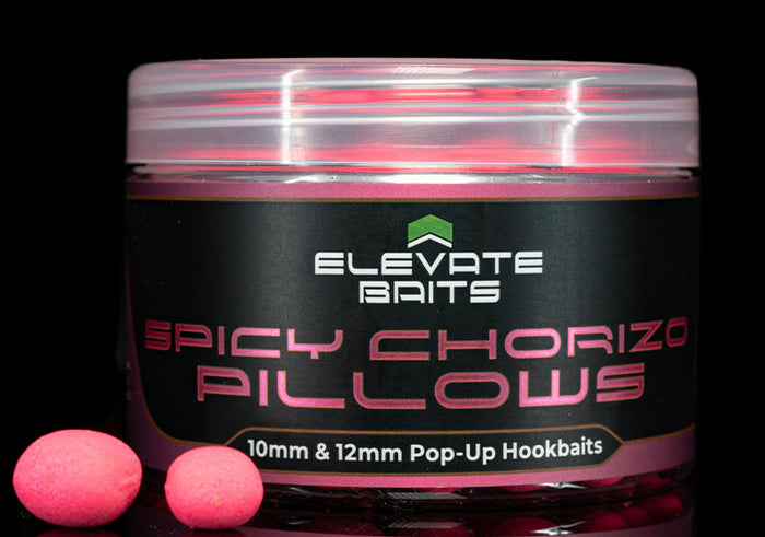 Elevate Baits Spicy Chorizo Pillows 10 & 12mm Pop Ups